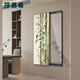
ShamUXI (SHAMUXI) bamboo report safety living room hidden full length mirror decorative painting new Chinese style entrance mirror hanging painting bedroom wear fitting mirror WH-725-C-bamboo report safety 50*150+ crystal porcelain scratch-proof + left push-pull