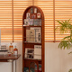 Xilu Rama dressing mirror simple medieval solid wood full-body mirror home bedroom fitting mirror movable with roller floor-standing mirror Rama dressing mirror