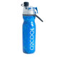 O2COOL Spray Water Cup for Children and Students Spray Water Cup for Adults Outdoor Sports and Fitness Cooling and Cooling Squeeze Soft Bottle Crack Blue 590ml