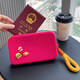 Bolsa de almacenamiento de pasaporte con gran capacidad para viajar al extranjero. Esta tarjeta de identificación Bolsa de tarjeta de embarque Caso de protección de protección fuera de blancos Bolsa de certificado de dopamina