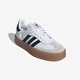 阿迪达斯adidas三叶草女鞋SAMBAE经典厚底运动鞋小白鞋德训鞋T头鞋 JI1349 36