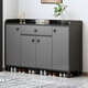 Saichu shoe cabinet simple household multi-layer storage living room door entrance cabinet small apartment storage shoe cabinet shelf recommended four doors and one drawer sky gray 120cm