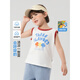 Wen Xiaoying HELLO YING Right European boy vest summer clothes children's clothing children's baby boy sleeveless T-shirt summer thin summer U15850 white background green strips 90 cm