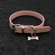 Oeinchoker collar female dog puppy necklace puppy collar bone collar pink collar sexy sm traction rope pink bone pendant collar free traction rope collar 40~48cm adjustable | traction rope 109cm