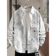 Zhenpu American High Street Denim Jacket for Boys 2025 Spring and Autumn Lavado de ropa versátil Contrastando Chaqueta casual. 16823 Regular de estilo blanco M Aproximadamente 80-100 Jin [Jin equivale a 0.5 kg] se puede usar
