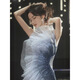Banquet evening dress women's new elegant temperament annual meeting host tube top fishtail catwalk performance dress gradient blue YXSZ21205 L