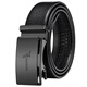 Kangaroo Cowhide Men's Leather Belt Genuine Leather Automatic Buckle Father's Day Business High-end Belt Brand Belt Men's Pure Cowhide 6195 Alloy Buckle-High-quality True Leather 120cm Waist Circle 2.8-3.0 Cropped
