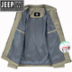 
JEEP SPIRIT Jeep Spirit Cotton Jacket Men's Jacket Spring and Autumn Middle-aged and Elderly Casual Loose Men's Stand Collar Coat Gown Khaki 2XL