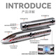
Shantoulin Village remote control high-speed rail toy train Fuxing EMU alloy model children's track car toy subway boy gift single-section remote control version Fuxing High-speed rail silver official standard configuration