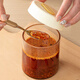 Home KATEI STORY Japanese chili oil special jar household sealed oil spicy jar kitchen food grade cooked oil seasoning jar high temperature resistant beige high borosilicate glass 2-piece set 400ml