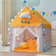 Jie Yintong Secret Base Tent Game House Small Castle Castle Princess House Toys Sleeping House Mosquito Net Net Pink Tent [pole PVC] Tienda + luces de colores + Nubes + Mariposas