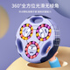 儿童思维逻辑训练专注力力开发魔豆玩具子互动游戏男孩女孩 双面大滚珠盘橙+双面旋转磨盘蓝
