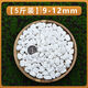 Runhua Nian micro landscape white pebbles Yuhua stone succulent plant paving stone fish tank flower pot decoration small stones 5Jin Jin equals 0.5kg (9-12mm) white pebbles