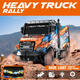 Zhouge télécommande grand camion de camion 1:35 camion lumineux tout-terrain rechargeable camion de vacances Camion de vacances pour enfants Véhicule électrique ZK01 Camion lourd Blue autoproduit Batterie 2 (avec 5 batteries)