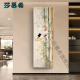 
ShamUXI (SHAMUXI) bamboo report safety living room hidden full length mirror decorative painting new Chinese style entrance mirror hanging painting bedroom wear fitting mirror WH-725-C-bamboo report safety 50*150+ crystal porcelain scratch-proof + left push-pull