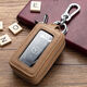 
Wanyu Key Pack Key Pack for Men and Women Multifunctional Large Capacity General Car Key Pack for Fashion Double-layer Waist Hanging Key Brown