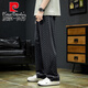 
Pierre cardin 2025 checkerboard pants men's summer straight loose large size ice silk pants men's fat strength wide-leg sports pants 9905 gray XL (size 32-33)