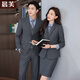 Chenfu Professional Suit Suit for Men and Women Hotel Manager Work Suit Workplace Business Formal Wear Bank Teacher Work Uniform Women's Suit Single Piece (Color Remarks) XL