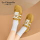 LA CHAPELLE SATOS DE MUJERES 25 AÑOS Nuevos zapatos para mujeres Mesh zapatos de mesa transpirables zapatos de entrenamiento versátiles versátiles de entrenamiento sin pies malolientes zapatos para mujeres livianos amarillo xxe6628-2 37