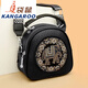 Kangaroo 2025 Nueva capa superior Plaza de vaca Small Reddone Red Red Red Red Red Red Red Red Red Red Red Red Red Round Sbowing Strap de un hombro Crossbody Bag Versátil