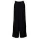 Roeyshouse Luoyi Fashion Commuter Black Black Right Straight Pants 2025 Été Nouveau pantalon de taille haute professionnelle intellectuelle 11976 Black S
