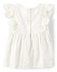 GYMBOReeGymboree Girls and Toddlers Short Sleeve Linen Top, Pure White Pure White 18-24 Months