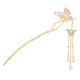 Su Shiliu New Chinese Style Butterfly Hairpin for Women Ancient Style Pearl Tassel Step Shaker Hairpin Temperament Hairpin Hanfu Accessories Purple Butterfly Tassel Hairpin