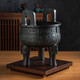 Thianle Bronze Tripod Ornements Antique Bronze Ware Dingsheng Qianqiu Handicraft Keding Office Bureau Entrée Cabinet à vin Décoration de bureau 60 cm de haut
