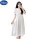 Disney Loose Slim Robe With Little Girl 2025 Été Nouveau Style Junior High School High School Élève blanc 1278 170 M 90-105Jin [Jin est égal à 0,5 kg]