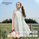 
Mamimaca MOMOCO Summer Girls Dress Children's Dress Floral Cotton Dress Floral