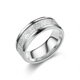 Shen Yun Rime Pattern Titanium Steel Ring Men's Ins Personality Trendy Fashion Handsome Boy's Ring Couple Ring Women's Colorless Rime Pattern Ring No. 8 Silver One