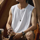 
[Heavy pure cotton] 260G vest men's summer loose sleeveless vest sports and fitness basketball base shirt black (heavy pure cotton) 2XL (130-150Jin [Jin equals 0.5 kg])