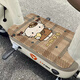 
Cartoon wire ring electric vehicle foot mat Motorcycle electric vehicle foot pedal mat tram decorative foot mat Q3881A-Pedal Kapibala please get on the car vertical 45*70 cm free cut