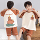 Disney Children's Pajamas Boys Summer Thin Cotton Короткие рукава 2025 Новые летние мальчики и подростки для младших школ.