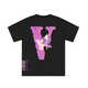 American High Street Peace Dove Classic Coples Camiseta Conjunta Limitada Vaja Vaja V de manga corta parejas de manga corta 6197 blanco --- no. 48 S