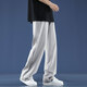 Foss Phil Ice Silk Casual Hosen für Männer im Frühling und Sommer dünne lockere, gerade drapierte atmungsaktive Sport im Freien im Freien. Trendy Brand 718-2060 Hellgrau 3xl [Vorgeschlagen 175-190jin [Jin ist gleich 0,5 kg]]