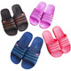 Huili Shanghai Couple de pantoufles de salle de bain garçons d'été Anti-slip Anti-odor Slippers pour les femmes tongs respirants intérieurs Men bleu 3523 39 Petite taille appropriée 38