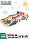 Tanhai edwone en bois dinosaur enroulé de montagne enroulé voitures électriques télécarrique télécommande petit pain de train enfant assemblage cadeau 3 dinosaur île grande aventure électrique + boîte de couleur configuration standard officielle