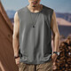
[Heavy pure cotton] 260G vest men's summer loose sleeveless vest sports and fitness basketball base shirt black (heavy pure cotton) 2XL (130-150Jin [Jin equals 0.5 kg])