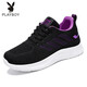Playboy (PLAYBOY PHYSICAL) nouvelles chaussures de sport en maille pour femmes, chaussures à semelle souple décontractées et respirantes pour la marche G-H831 rouge prune 39