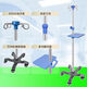 Li dakang [9276 personnes louées] support de perfusion mobile avec un support de roue étalon épaissis en acier inoxydable support de pouce salé
