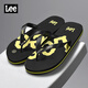 LEE FLIP FLOPS Zapatos para hombres para el verano Nuevas zapatillas deportivas transpirables para hombres Sandalias de playa anti-Slip Beach Men Black 41 (255 mm)