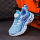 Dr. Jiang children's shoes summer rotary button children's shoes for girls, middle school, children and students breathable mesh thin style boys' sneakers 1291 month color [Summer single net] 34 shoes inner length 21.7CM