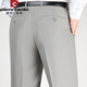 Pierre Cardin Sitio web oficial Summer delgada Mulberry Silk Silk Men's pantalones Juveniles Jóvenes de mediana edad de mediana edad Recta patada de traje informal formal 9905 Elegante gris 29 (2 pies 2)