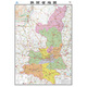 Shaanxi map 2025 Shaanxi Provincial Government Transportation Terrain 1068*749 mm