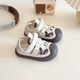 Xianxiu Neue Kindersandalen Zehen ausgehöhlten Sport- und Freizeitstrandschuhe für Jungen und Mädchen 1349 Beige 22: 14,1 cm