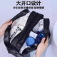 Women's cosmetics storage bag, travel toiletry bag, waterproof men's dry and wet separation student bathing swimming bag bath bag, thickened version, sky blue, medium size 28*12*15 toiletries