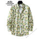 Классический автомобиль (Laoyeche) Pure Cotton Print Print Print Print Runce Men Black Big Big Flower Room 2025 Новая крупная куртка № 1049-5 Color (100 Pure Cotton Fabric) () L