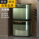 Tuojin German imported quality insect-proof moisture-proof sealed rice box 20 Jin [Jin equals 0.5 kg] Large capacity graded grain storage box 1585 1ml Light luxury white 10 Jin [Jin equals 0.5 kg] Pack metering cup