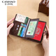 Kashao authentique cuir passeport sac id rangement antivol clignotant clip de billetteur à air haut de gamme car carte de carte portable de voyage